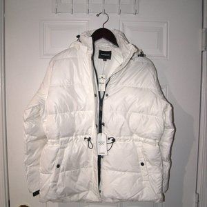 Express White Puffer Jacket - Size S
